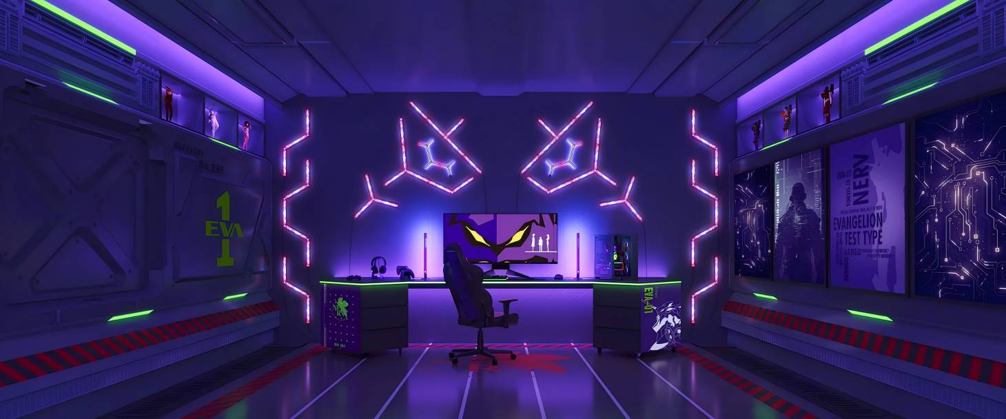 Cyber gaming room environment